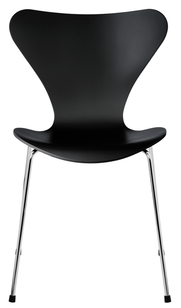 Series 7 Chair  - Lacquered - Fritz Hansen - Chairs - Black - Chromed Steel - HORNE