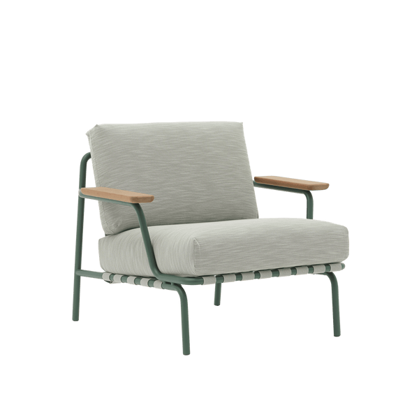 Settle Lounge Chair - Muuto Chairs - Ribbed Weave 2/Dark Green - HORNE