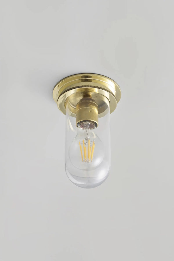 Ship's Companionway Light 7202 - Davey Lighting Outdoor Lights - Polished Brass - Clear - HORNE