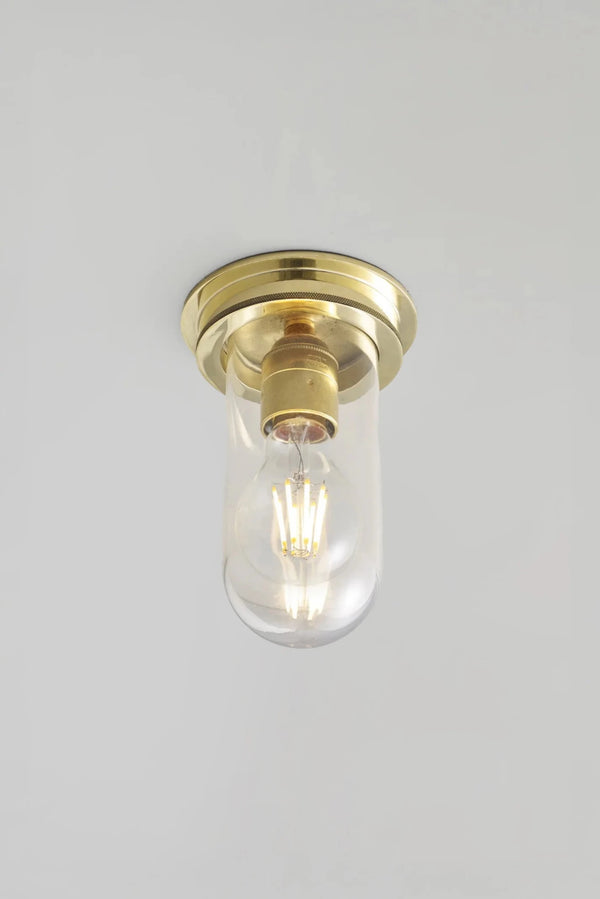 Ship's Companionway Light 7202 - Davey Lighting Outdoor Lights - Polished Brass - Clear - HORNE