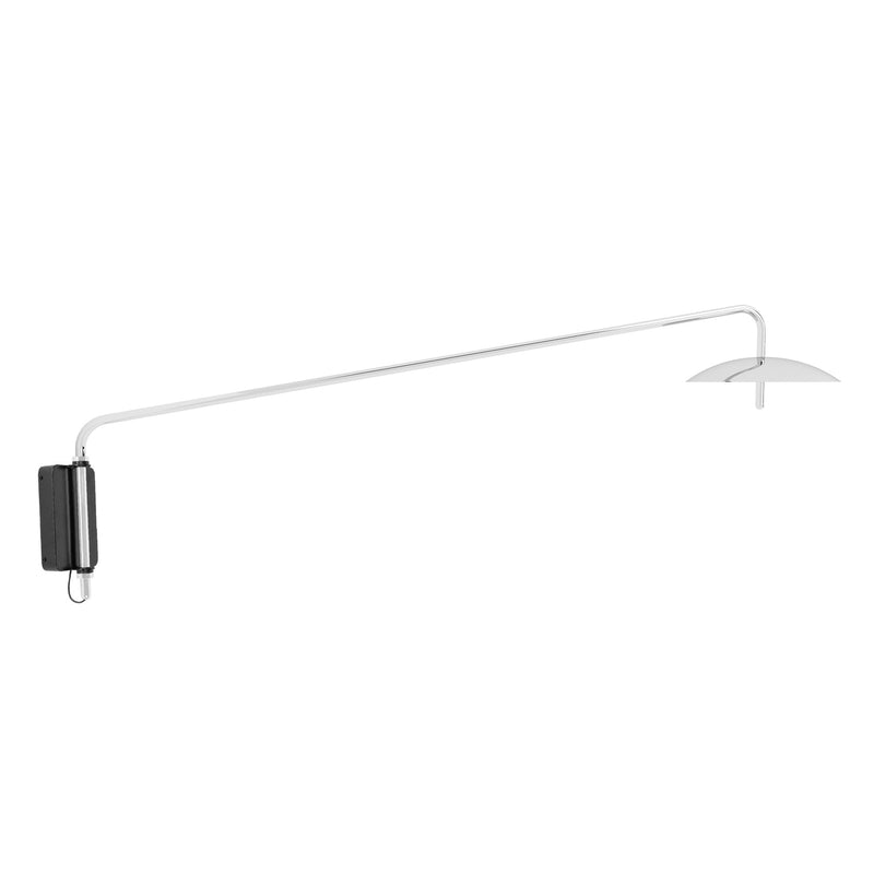 Signal Arm Sconce Long - Hardware - Souda Wall Sconces - White x Brass - HORNE