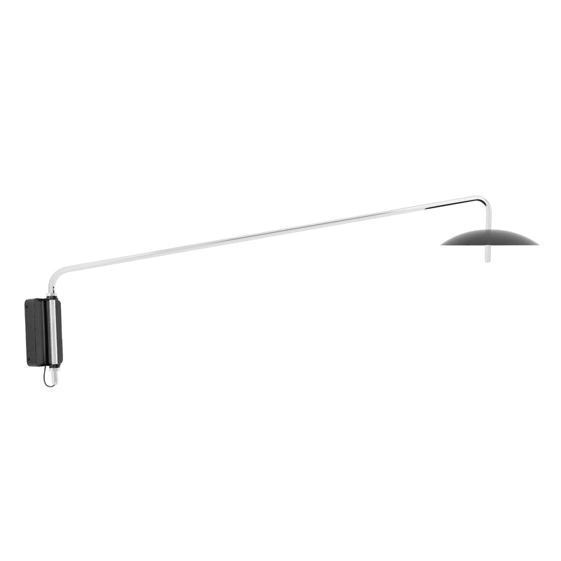 Signal Arm Sconce Long - Hardware - Souda Wall Sconces - White x Brass - HORNE