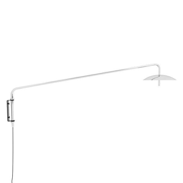 Signal Arm Sconce Long - Plug in - Souda Wall Sconces - Nickel - HORNE