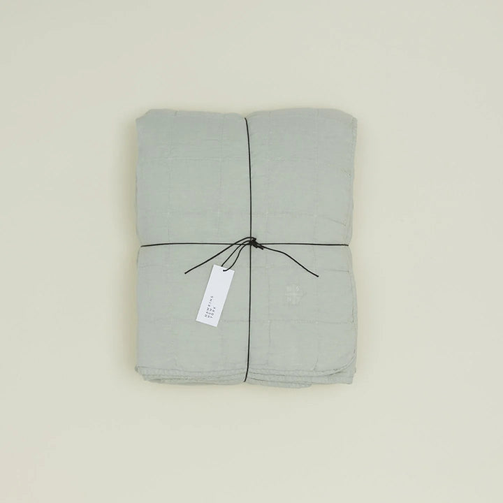 Simple Linen Quilt - Hawkins New York Bedding + Pillows - Sage - Queen - HORNE