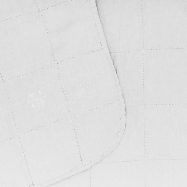 Simple Linen Quilt - Hawkins New York Bedding + Pillows - White - Queen - HORNE