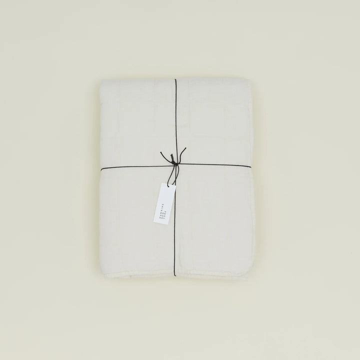 Simple Linen Quilt - Hawkins New York Bedding + Pillows - Ivory - Queen - HORNE