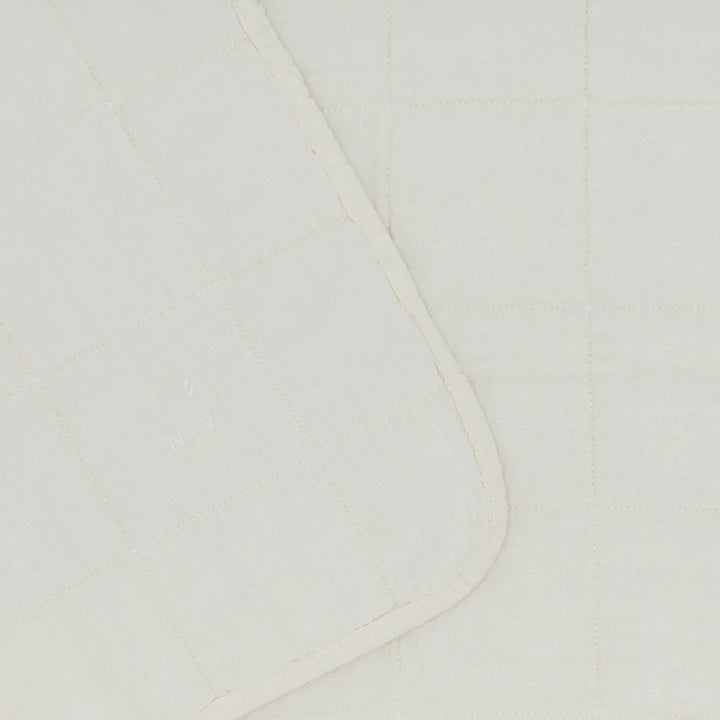 Simple Linen Quilt - Hawkins New York Bedding + Pillows - Ivory - Queen - HORNE