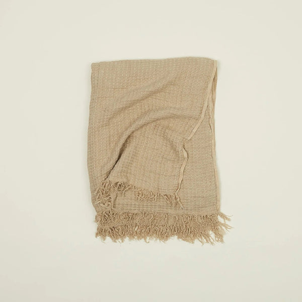 Simple Linen Throws - Hawkins New York Blankets + Throws + Pillows - Flax - HORNE