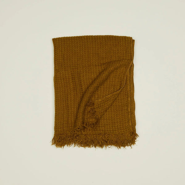 Simple Linen Throws - Hawkins New York Blankets + Throws + Pillows - Bronze - HORNE
