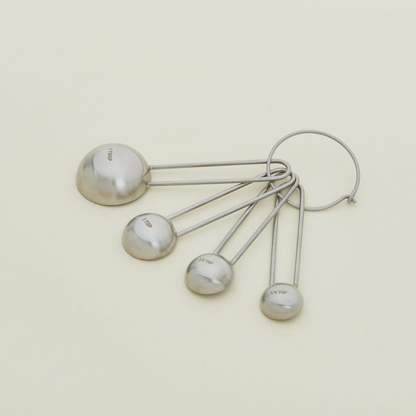 Simple Measuring Spoons - Hawkins New York - Kitchen Tools - Silver - HORNE