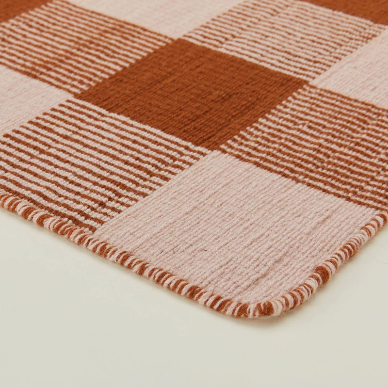 Simple Plaid Rug - Hawkins New York Rugs - Ivory/Flax - 2'W x 3'L - HORNE