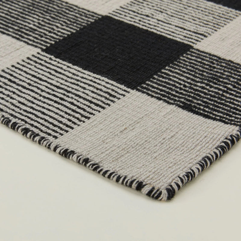 Simple Plaid Rug - Hawkins New York Rugs - Ivory/Flax - 2'W x 3'L - HORNE