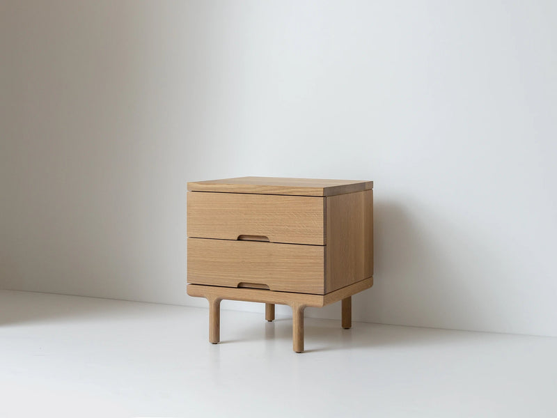 Simple Side Table - White Oak - Kalon Studios Bedside Tables - HORNE