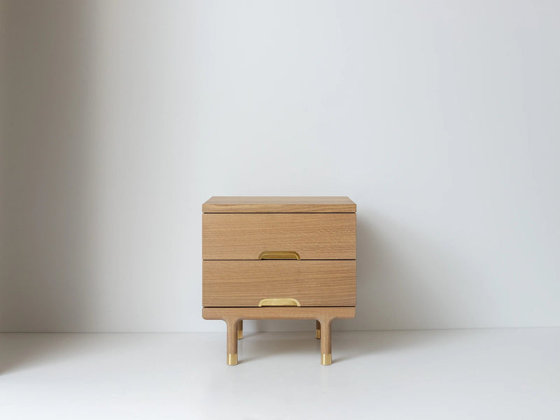 Simple Side Table - White Oak - Kalon Studios Bedside Tables - HORNE