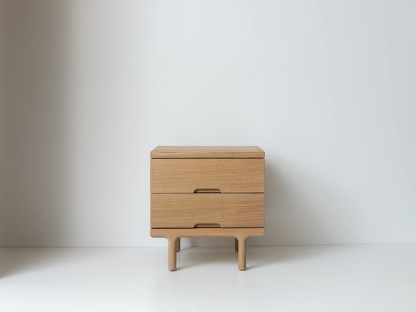 Simple Side Table - White Oak - Kalon Studios Bedside Tables - HORNE