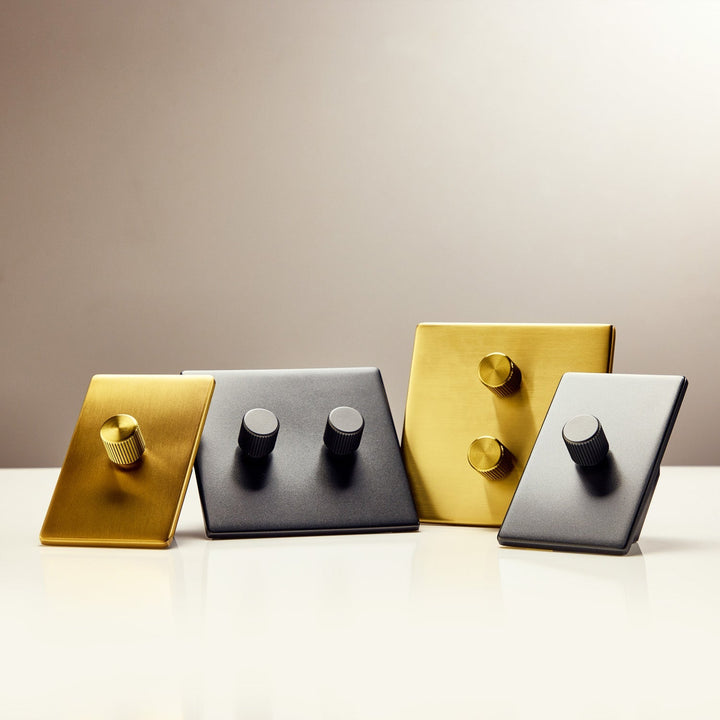 Single Rotary Wall Dimmer - Tala Accessories - Brass - HORNE