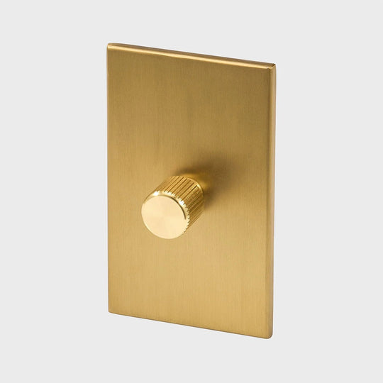 Single Rotary Wall Dimmer - Tala Accessories - Brass - HORNE