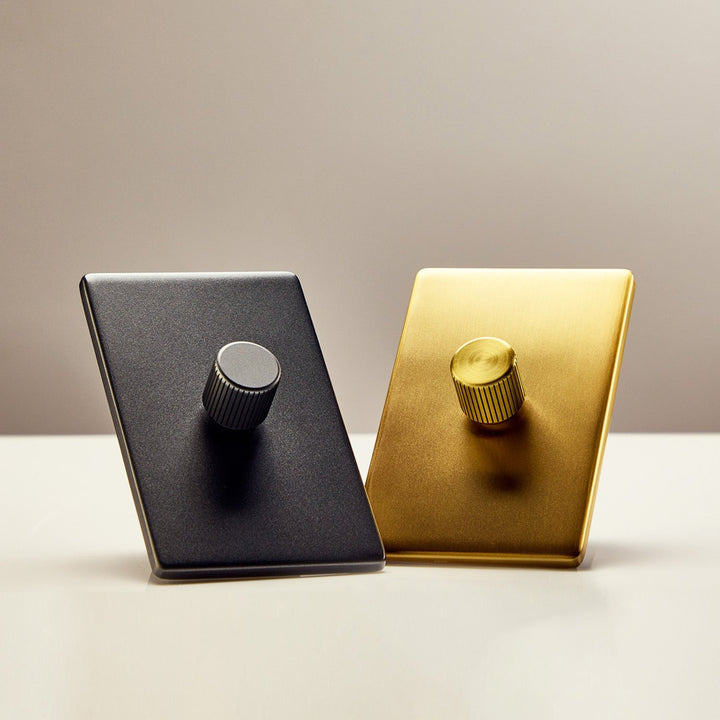 Single Rotary Wall Dimmer - Tala Accessories - Brass - HORNE