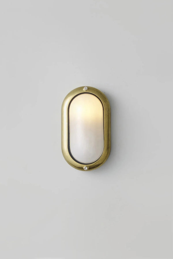 Small Exterior Oval Bulkhead - 8124 - Davey Lighting Outdoor Lights - Aluminium - HORNE