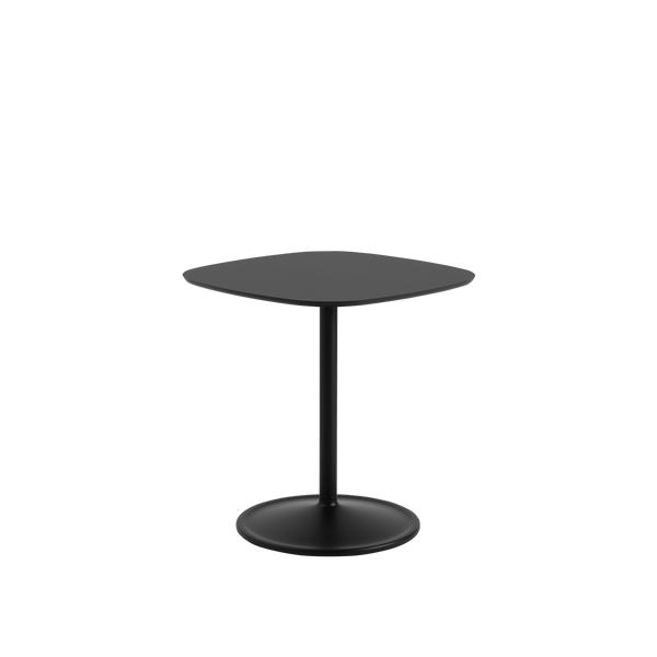 Soft Café Table - Square - Muuto Table + Task - Black Nanolaminate/Black - Low - HORNE