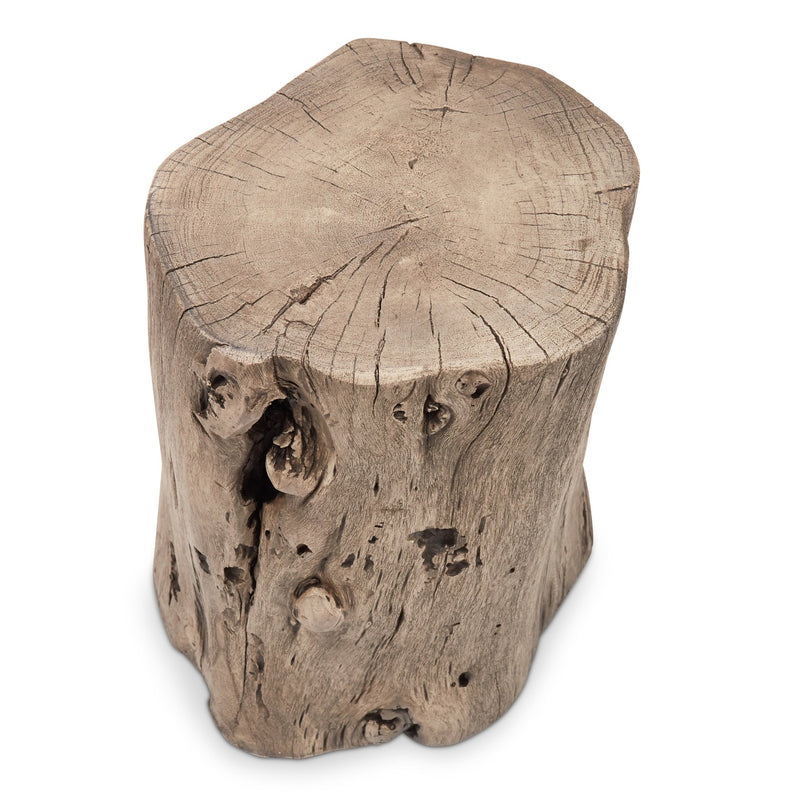 Solid Wood Stump - Urbia Stools + Benches + Ottomans - Ebonized - HORNE