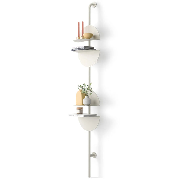 Solis Adjustable Standing Shelf - Umbra Shelving - Sand - HORNE