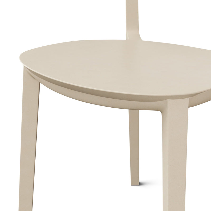 Spencer Eco - Friendly Outdoor Stacking Chair - Set of 4 - Urbia Chairs - Beige - HORNE