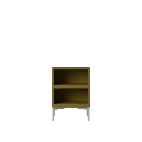 Stacked Storage System - Bedside Table - Con 1 - Muuto Tables - Brown Green - HORNE