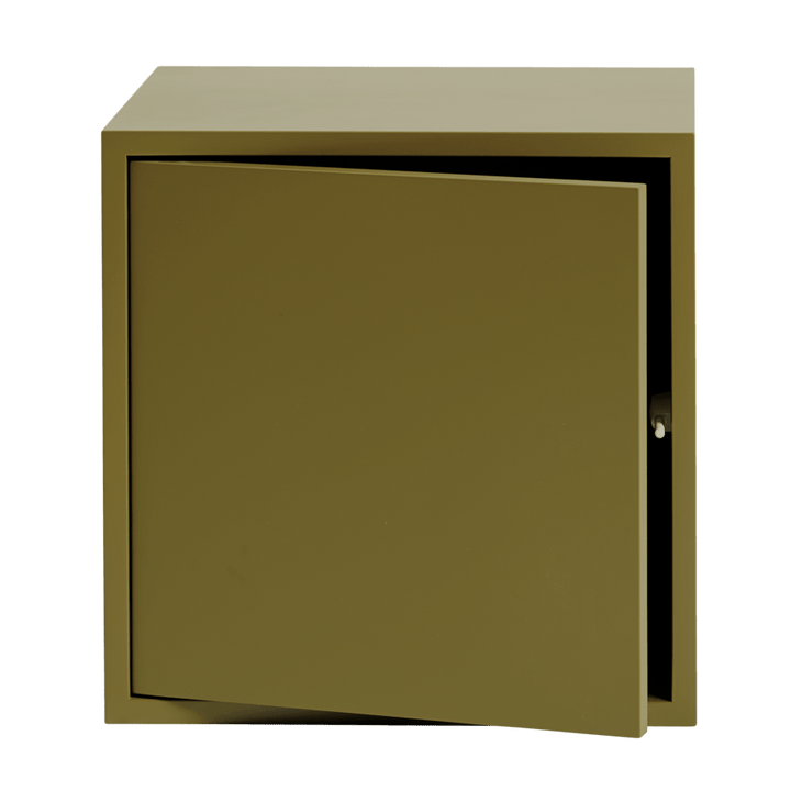 Stacked Storage System - Muuto Shelving - Medium w/ Door - Brown Green - HORNE