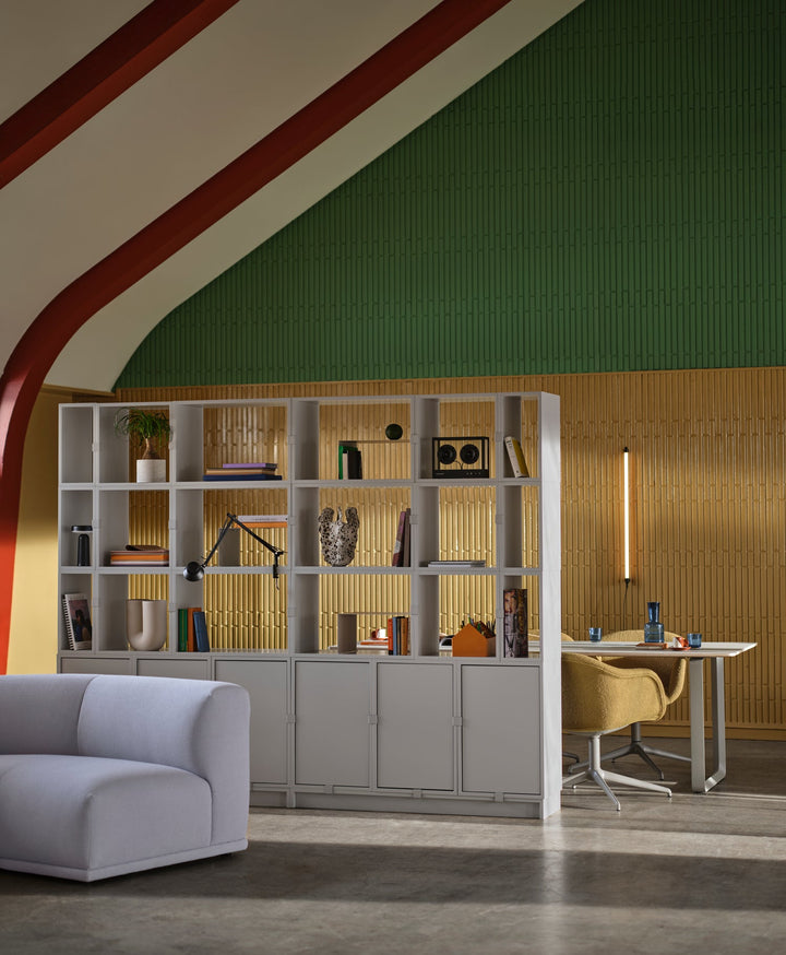Stacked Storage System - Office Storage - Con 2 - Muuto Shelving - White - HORNE