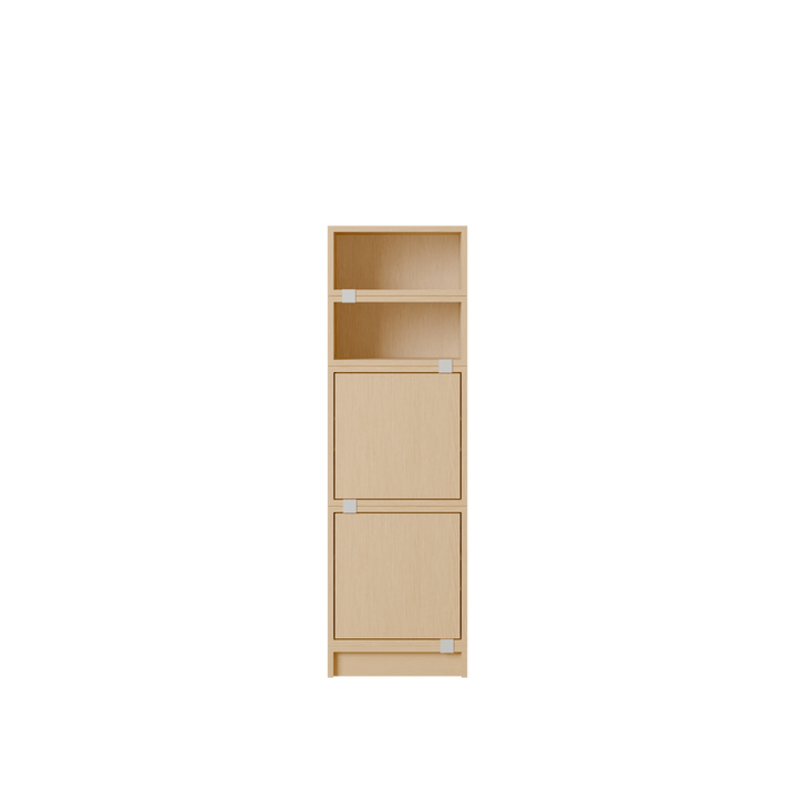 Stacked Storage System - Office Storage - Con 4 - Muuto Shelving - Oak - HORNE