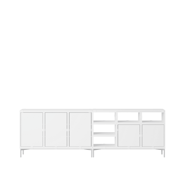 Stacked Storage System - Sideboard - Con 2 - Muuto Sideboards + Cabinets - White - HORNE
