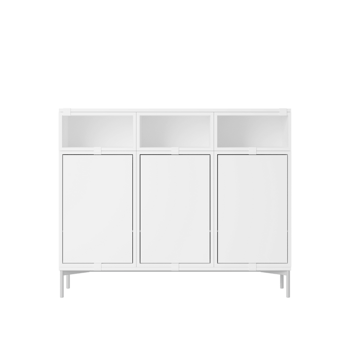 Stacked Storage System - Sideboard - Con 3 - Muuto Sideboards + Cabinets - White - HORNE