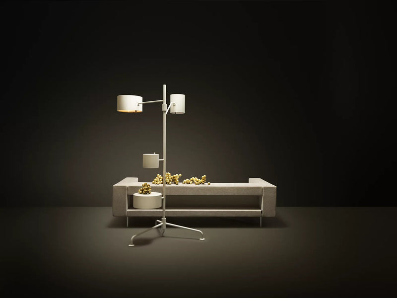 Statistocrat Floor Lamp - Moooi Lighting - Oyster White - HORNE