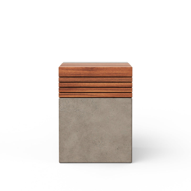Stecca Cascata Stool - Urbia Stools + Benches + Ottomans - Dark Grey Natural - HORNE