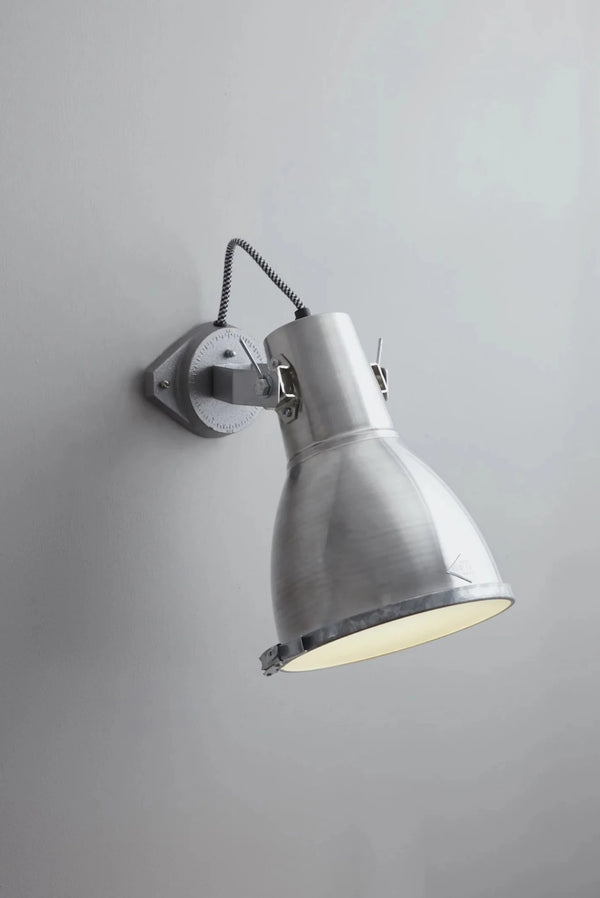 Stirrup 2 Wall Light - Original BTC Wall Sconces - Natural Aluminium - HORNE