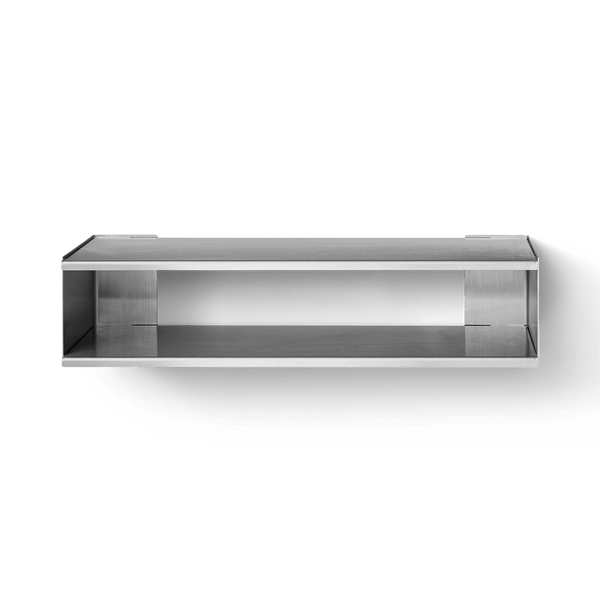 Taper Console & Shoe Rack 18 x 75 - Form + Refine Shelving - Stainless Steel Brushed - HORNE