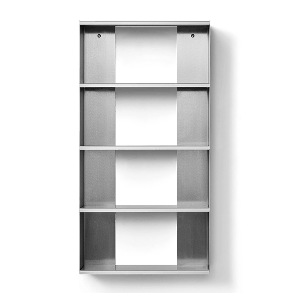 Taper Shelf 50 x 98 - Form + Refine Shelving - Stainless Steel Brushed - HORNE