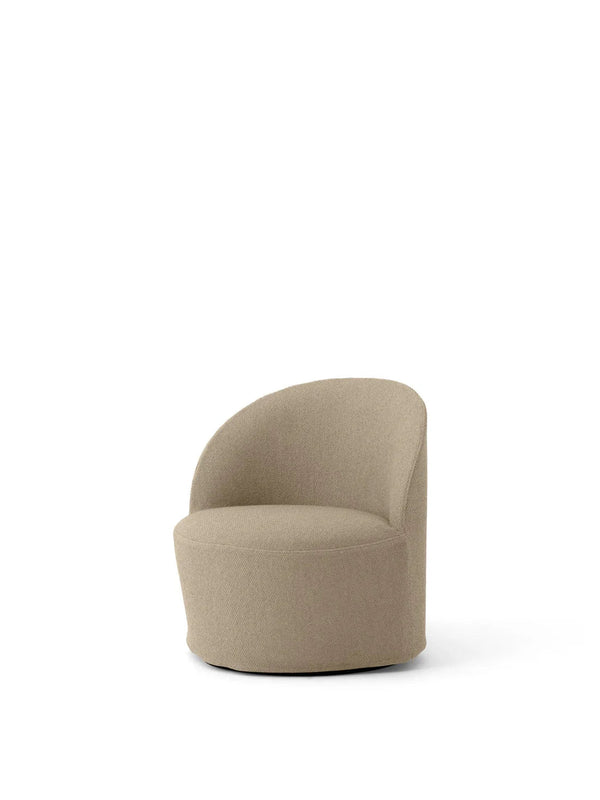 Tearoom Swivel Lounge Chair w. Loose Cover - Audo Copenhagen Chairs - Logan Sand - HORNE