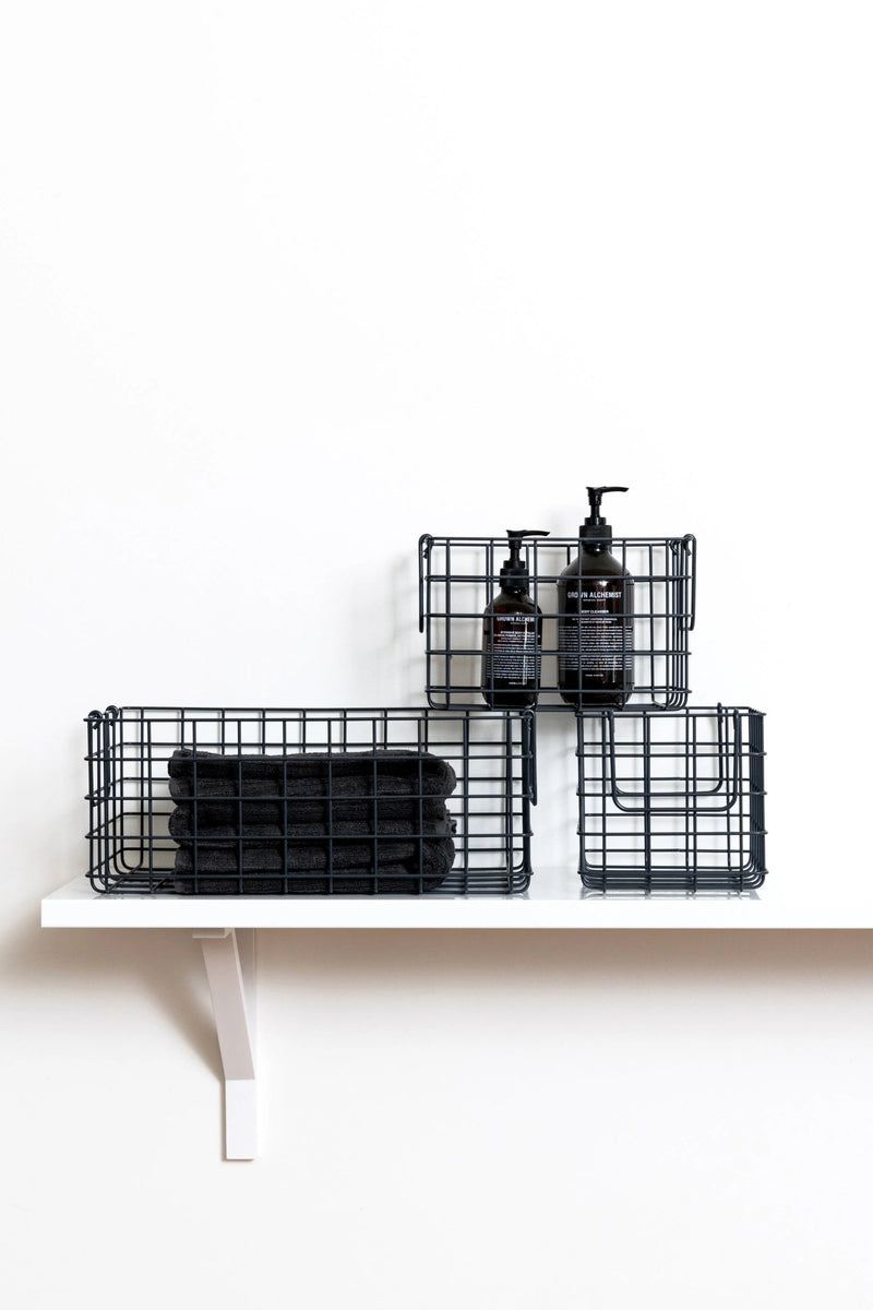 The Baskets - Mustard Made US Storage + Organization - Chalk - HORNE