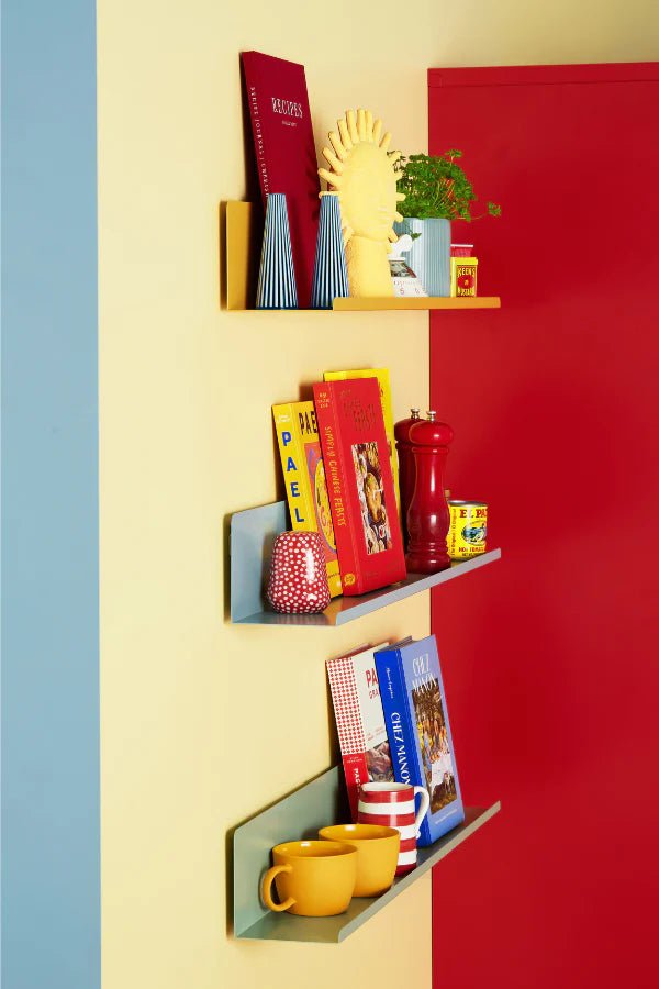 The Ledge Shelf - Mustard Made US Storage + Organization - Berry - Large - HORNE