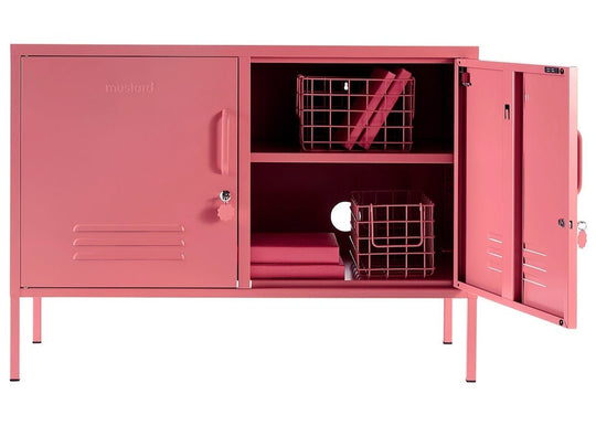 The Lowdown Cabinet - Mustard Made US Storage + Organization - Blush - HORNE