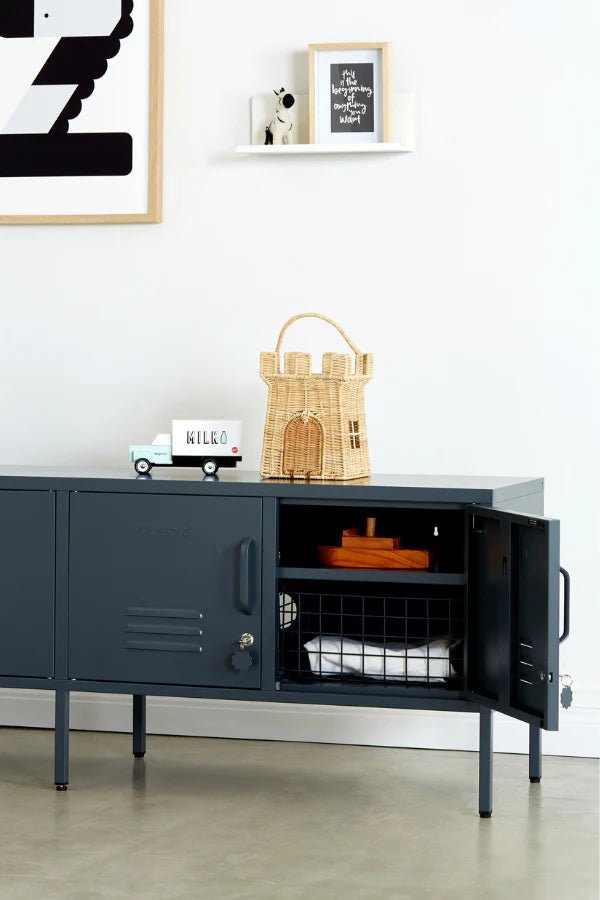 The Standard Low Cabinet - Mustard Made US Storage + Organization - Berry - HORNE