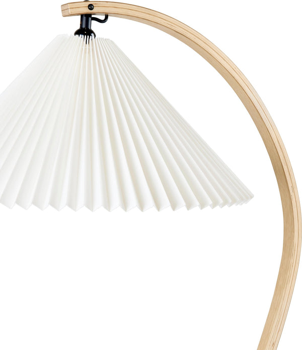Timberline Floor Lamp - US - Gubi Floor Lamps - Oak/Birch - White - HORNE