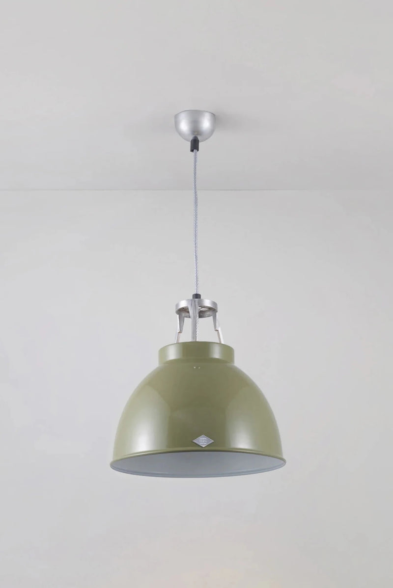 Titan Size 1 Pendant - Original BTC Pendants - Olive Green - White Interior - HORNE