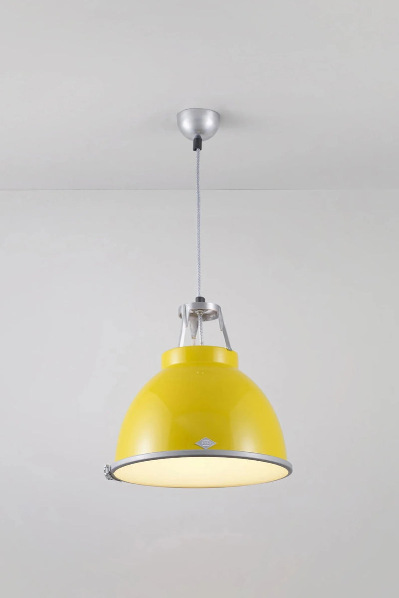 Titan Size 1 Pendant - Original BTC Pendants - Olive Green - White Interior - HORNE