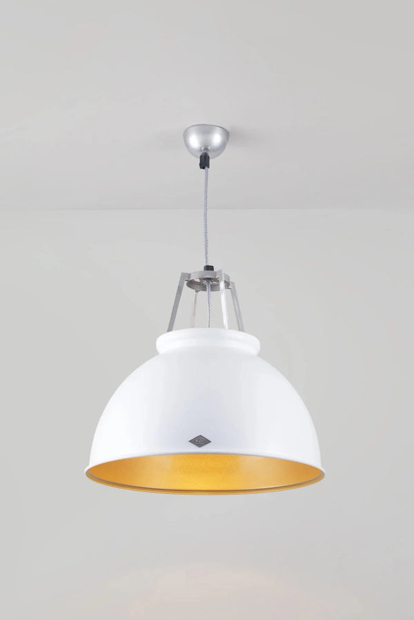 Titan Size 3 Pendant - Original BTC Pendants - White - Gold Interior - HORNE