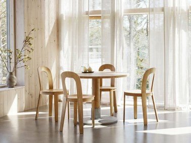 Tock Table Round - Design House Stockholm Tables - Oak - HORNE