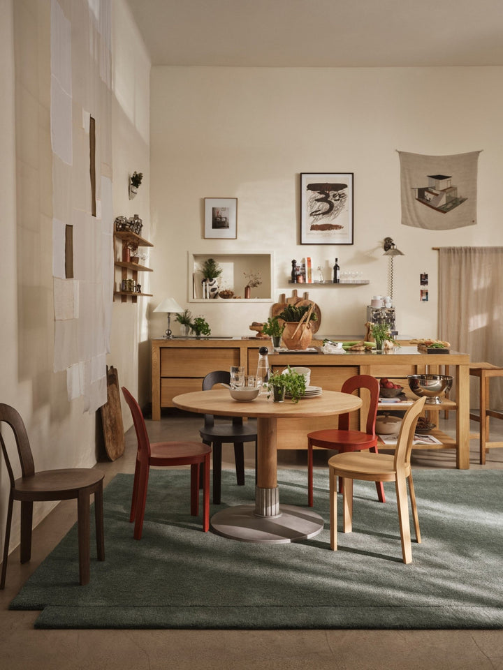Tock Table Round - Design House Stockholm Tables - Oak - HORNE