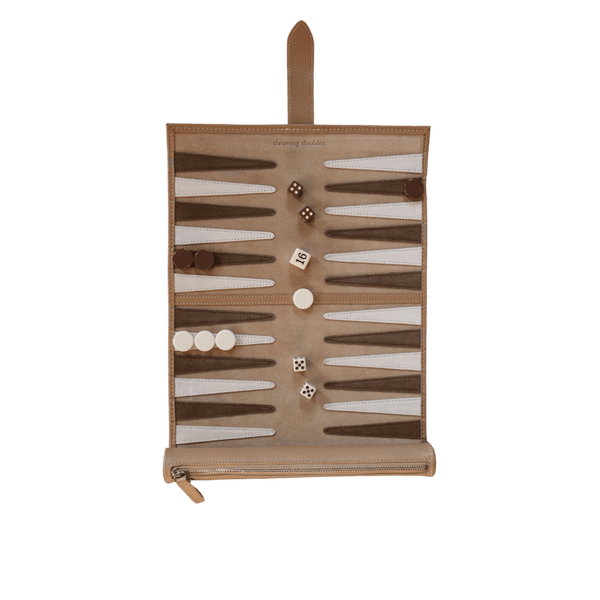 Travel Backgammon Board - Byron - Throwing Doubles Toys & Games > Games > Board Games - HORNE